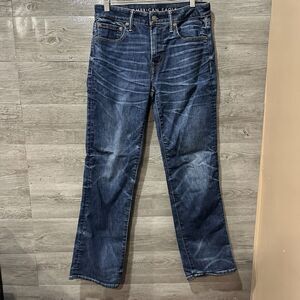 American Eagle Outfitters Men's Straight Jeans - Dark Blue Wash